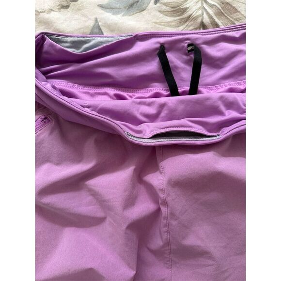 Nike Women's Dri-FIT Running Shorts Purple Size L High-Waisted Activewear - Picture 6 of 7